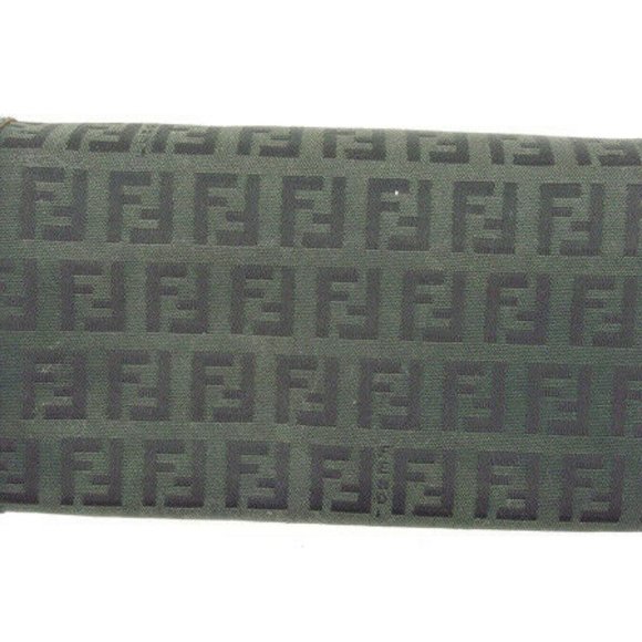 Authentic Fendi Wallet Purse Long Wallet Zucchino Black Black Woman - Picture 3 of 6